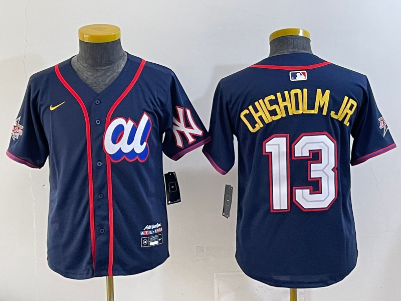 Youth 2025 New York Yankees #13  Chisholm Jr Nike MLB All Star Jersey style 725004->los angeles dodgers->MLB Jersey